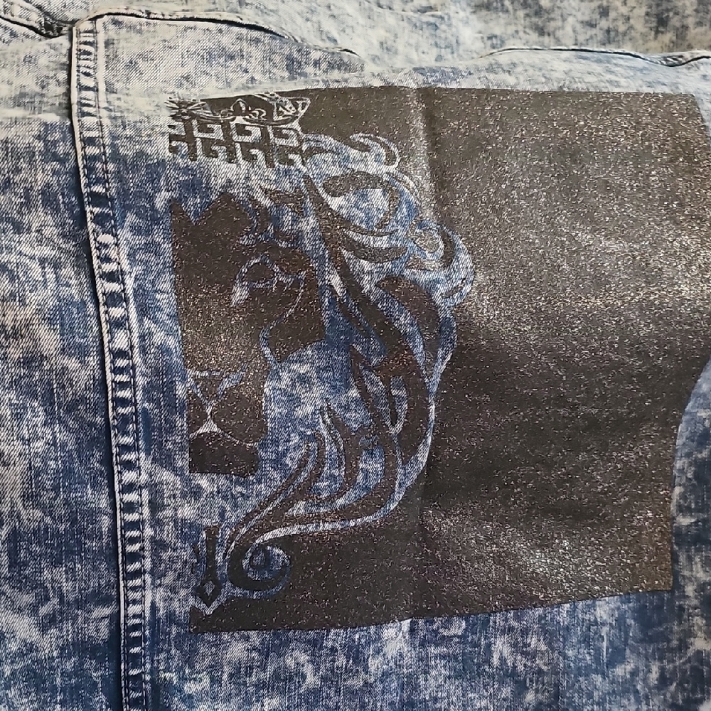 Versace 1969 Acid Wash Denim Jacket - Picture 4 of 4